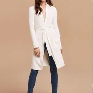 Aritzia Wilfred Torcy Belted Duster Cardigan Sweater